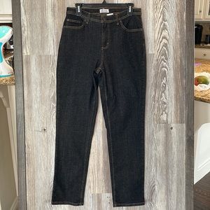 D&co dark denim jeans, high rise, 10